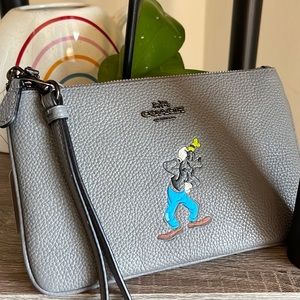 Disney X Coach Small Wristlet With Goofy